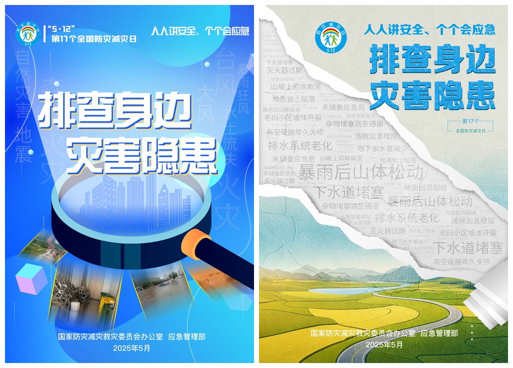 防灾减灾日宣传海报
